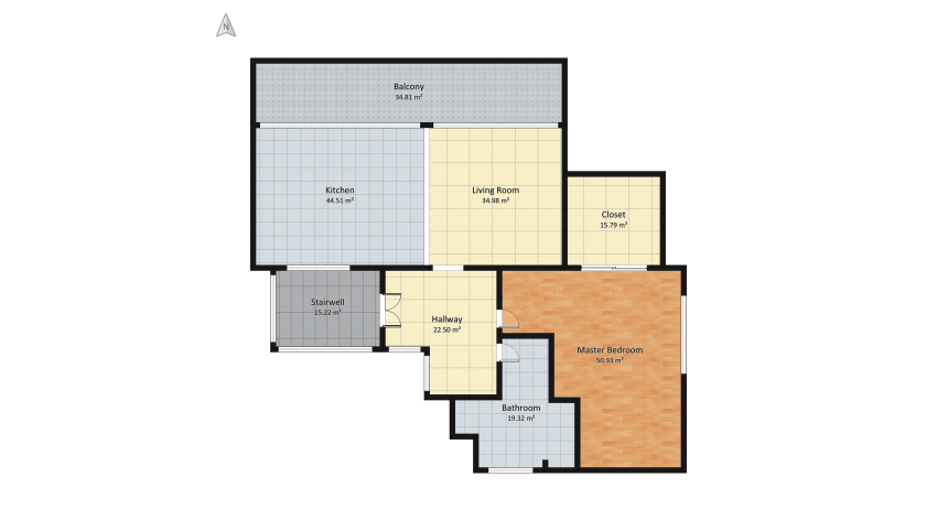 Luxury Modern Appartment floor plan 261.37