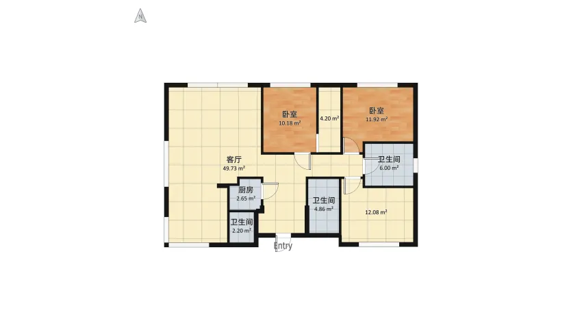 Dom 1 floor plan 114.84