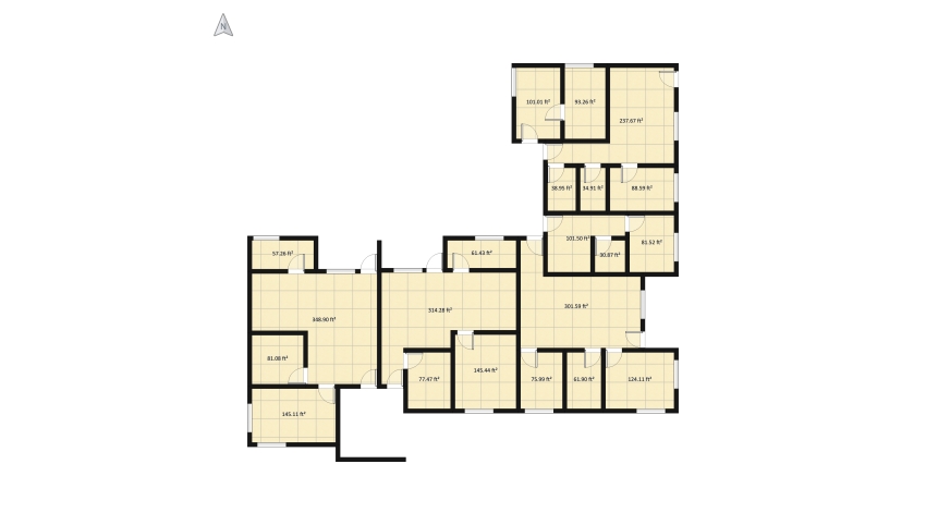 Northeast floor plan 2738.65