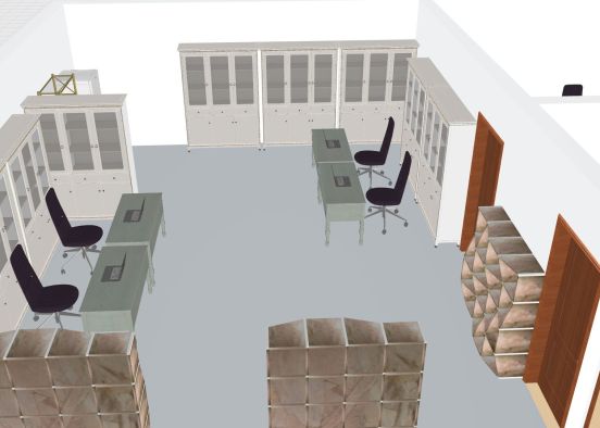 Office Layout 2 Design Rendering