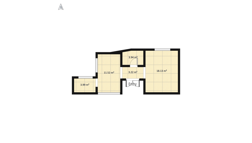 Small house II floor plan 47.7