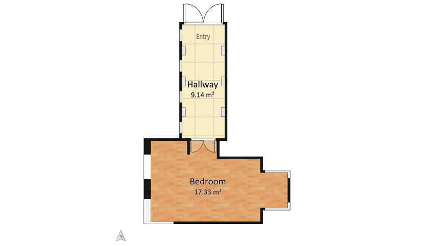 Odette Apartment floor plan 276.87