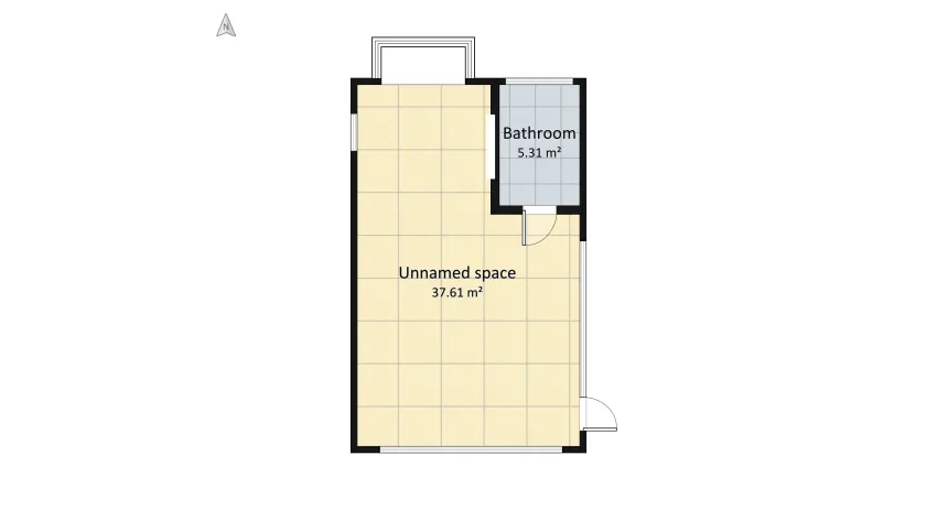 Boho Tiny Loft floor plan 46.01