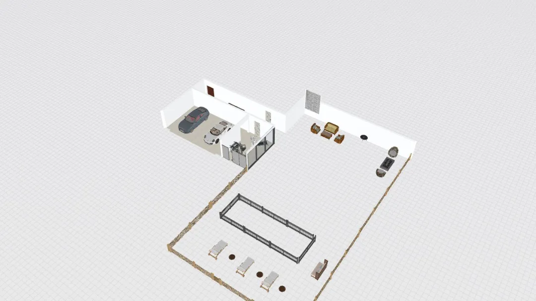 Front Yard Remodel 3d design renderings