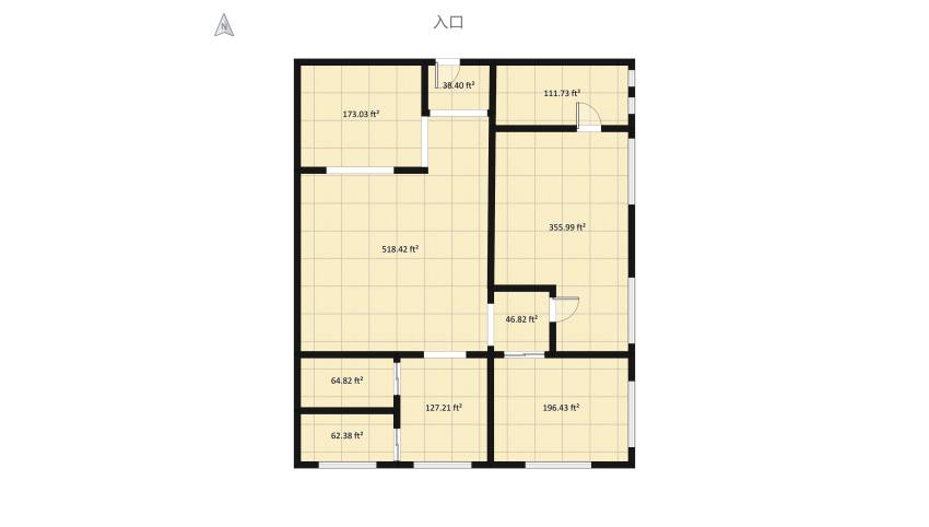 Lohan's Apartment floor plan 176.49