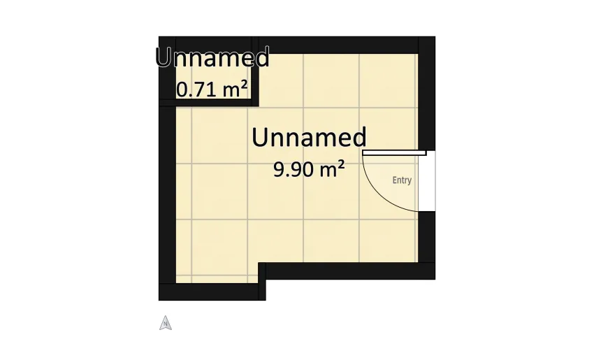 Minimalistc bathroom floor plan 10.62