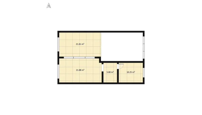 Industrial loft floor plan 174.44