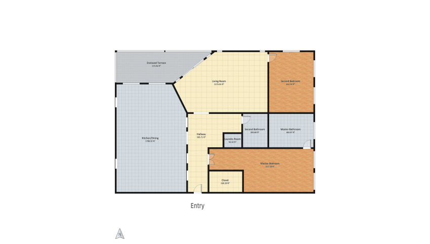 Luxury City Apartment floor plan 601.46