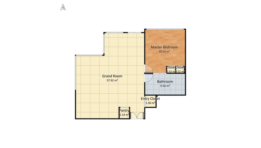 The Glass Oaks: Apartment #1 Floor Plan floor plan 93.54