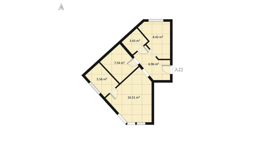 IWONA DUPLICKA M-48M2 floor plan 55.1