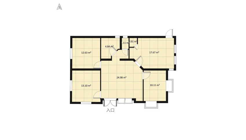 F kitchen floor plan 106.07