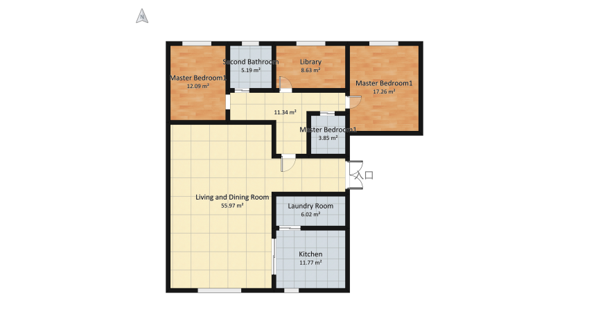 House A floor plan 149.47