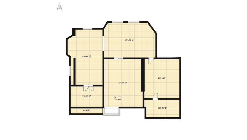 Bohemian vibe house floor plan 368.5