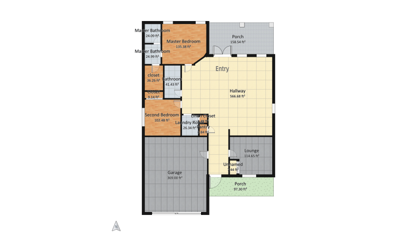 Modern Tiny Home floor plan 160.27