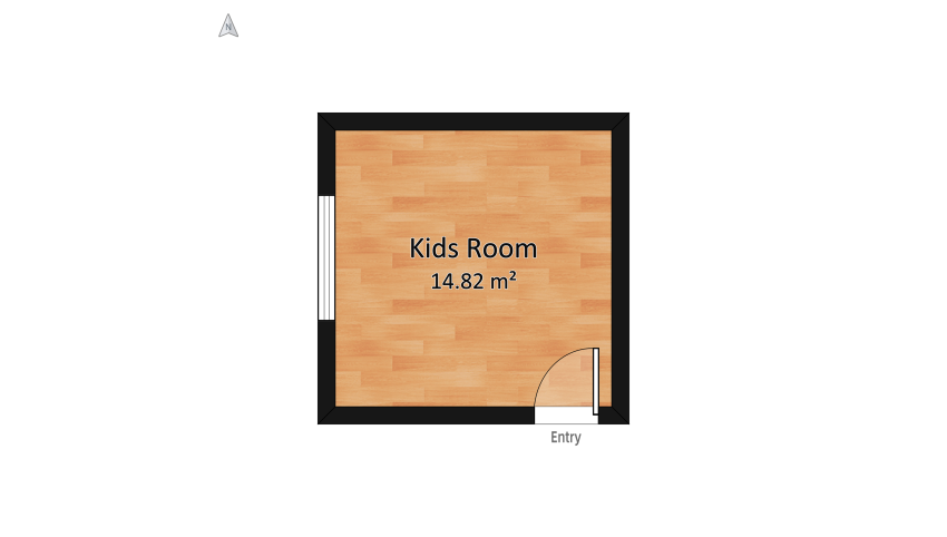 3. Kids Room/Детская floor plan 14.83