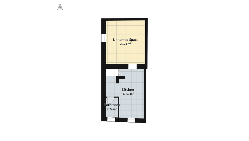 CASANOVA - unità grande_P1 floor plan 49.75