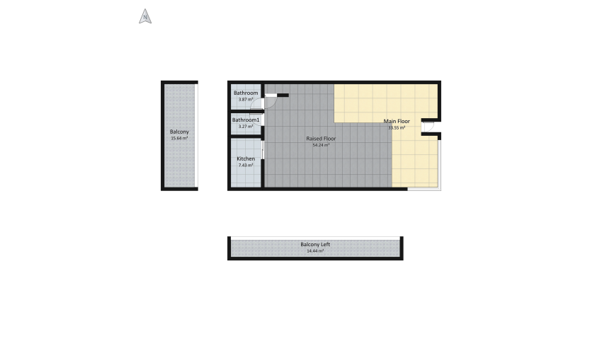 1501 Grant - front mezz floor plan 224.58