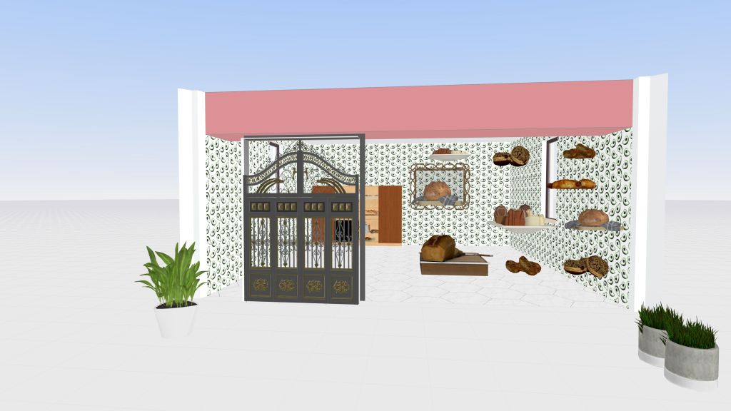 Marketing bread store 3d design renderings