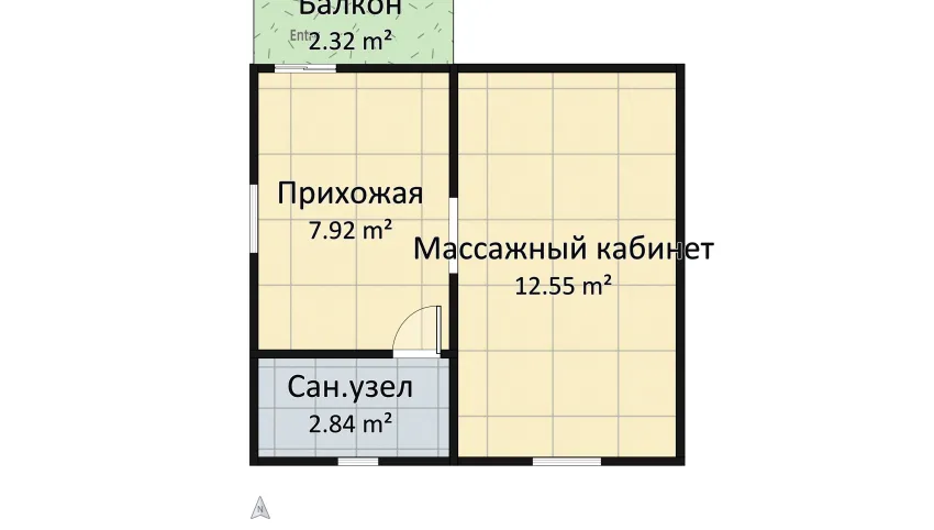 МО massage room floor plan 25.64