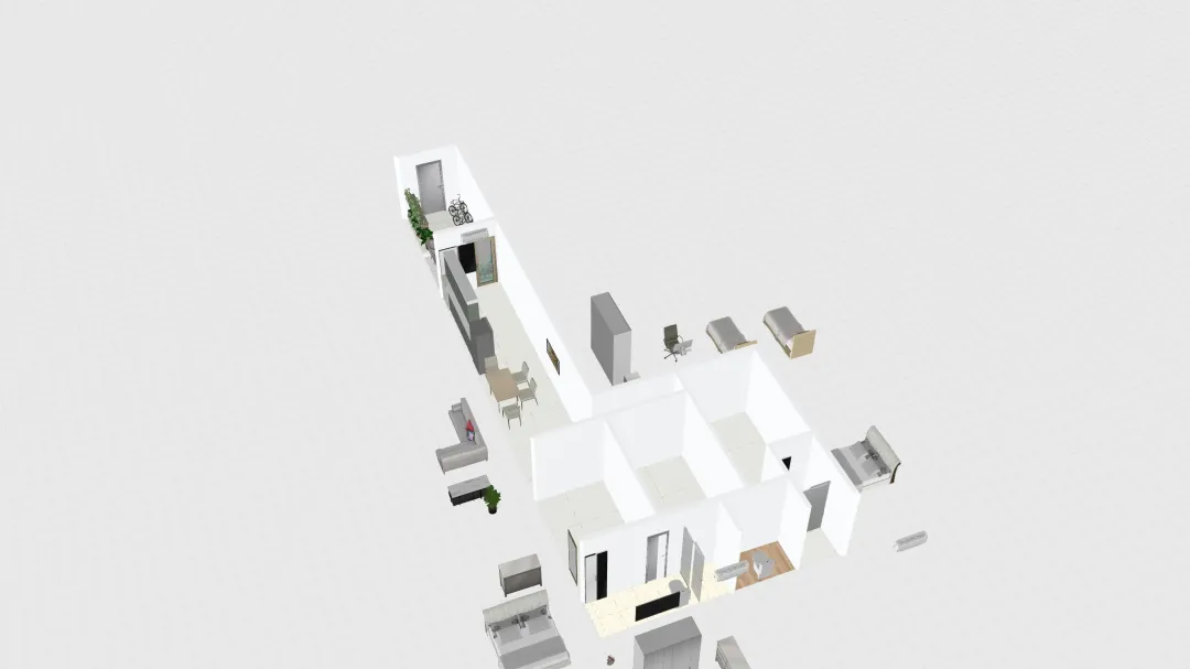 Fehimanzaru Ground flr 3rooms 3d design renderings