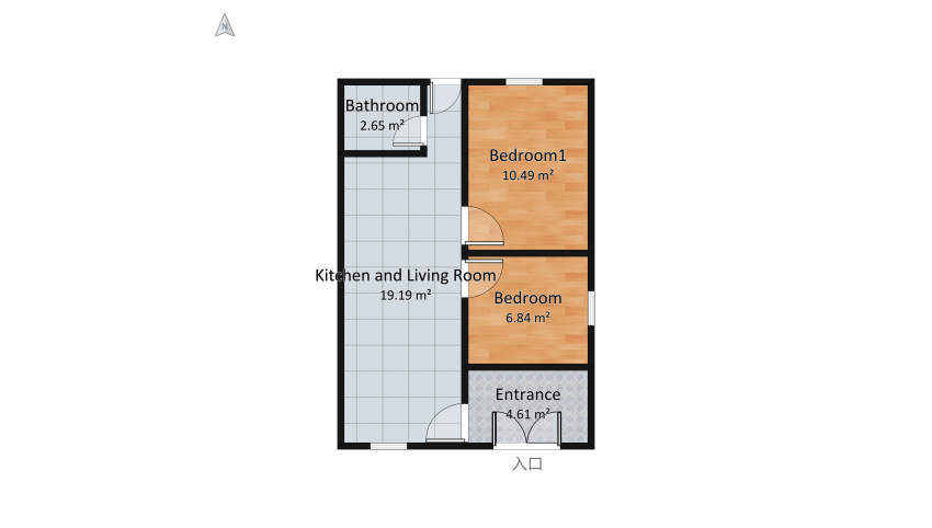 Cutie Tinny House floor plan 48.46