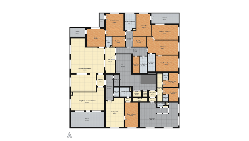 Residential complex - Point floor plan 970.01