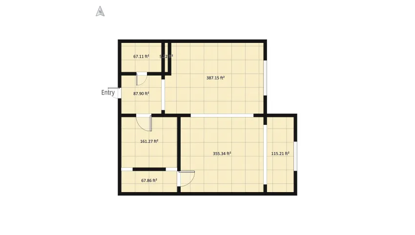 квартира 2-х floor plan 115.86