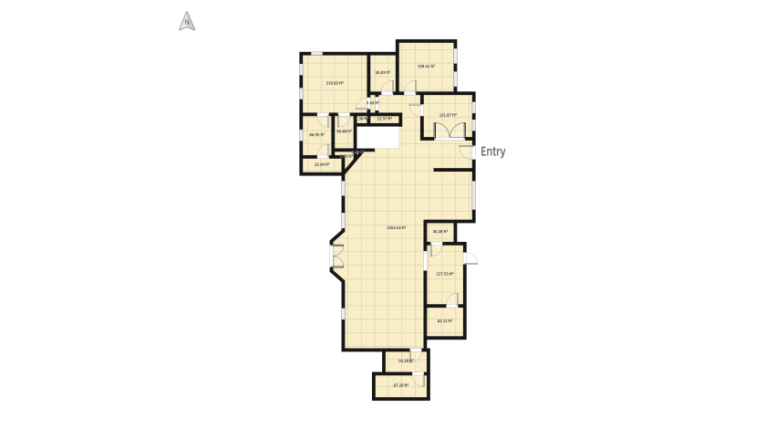 Autumn Family Home main floor floor plan 498.21