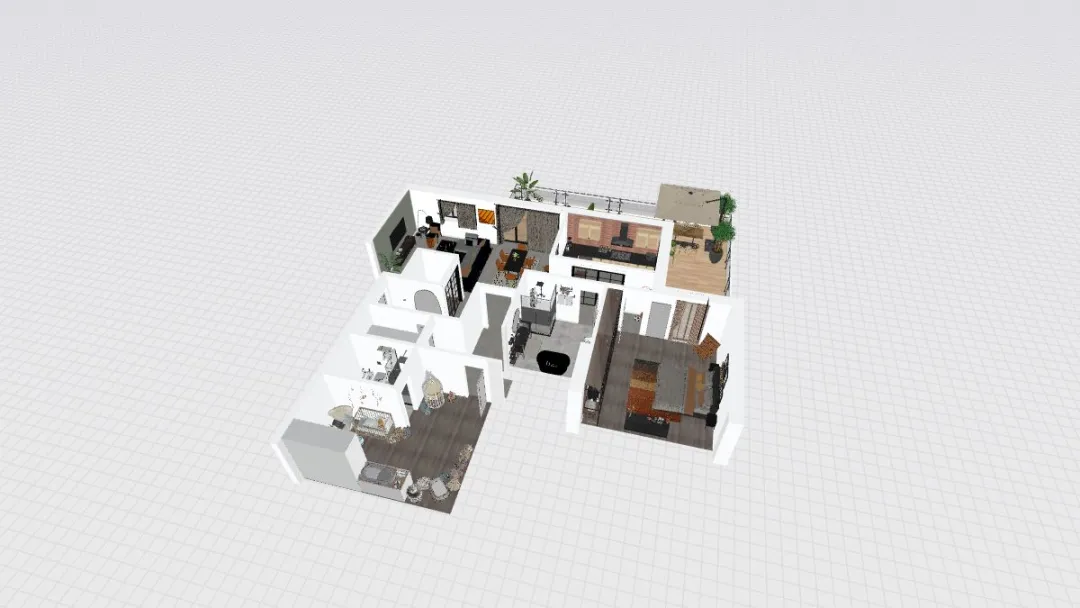Appartamento 30 3d design renderings