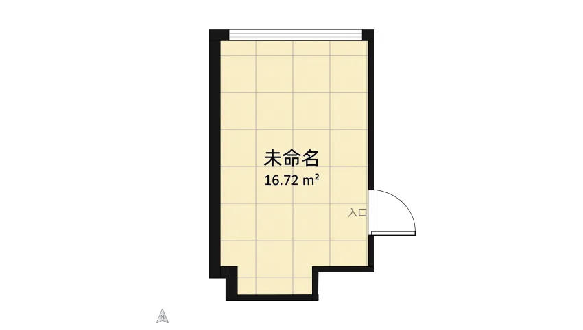 Bedroom redesign 16.5m2 floor plan 16.73