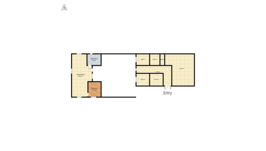 Place for 2 floor plan 205.3