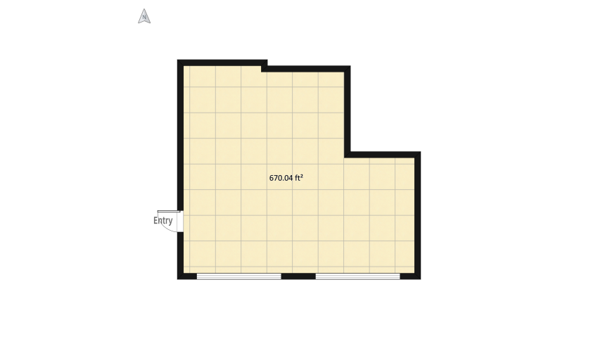 Студия ＂Геометрия＂ floor plan 66.41