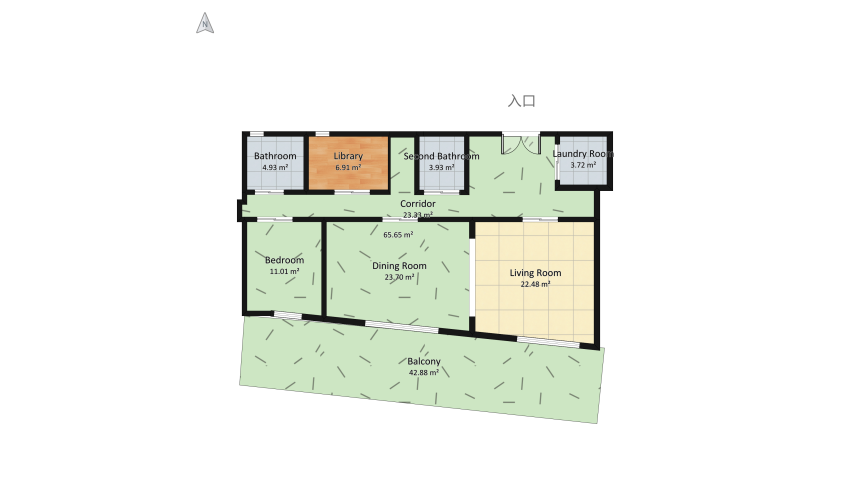 Scandinavian Home floor plan 142.59