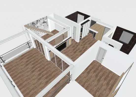# Room 4 - Natural Wood Tones Визуализация дизайна