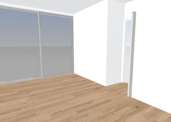 Sala de apartamento pequeña Design Rendering