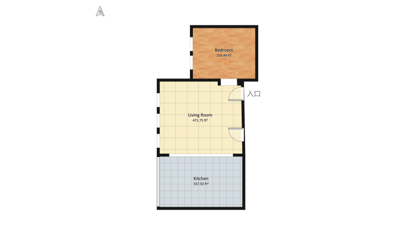 Bauhaus Style Suite floor plan 108.26