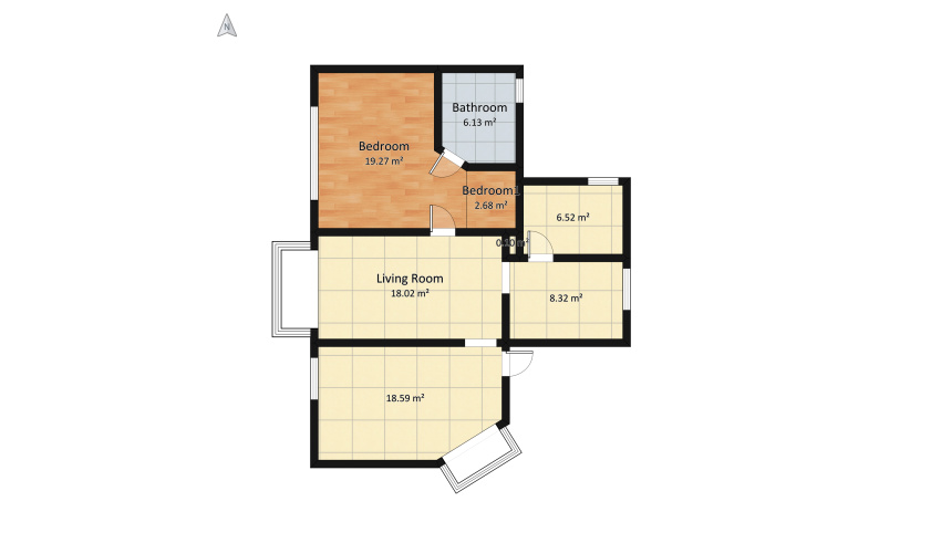 New Apartment floor plan 86.48