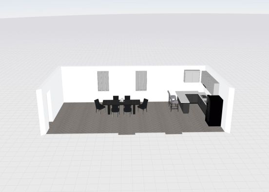 Copy of kitchen and ding_copy Design Rendering