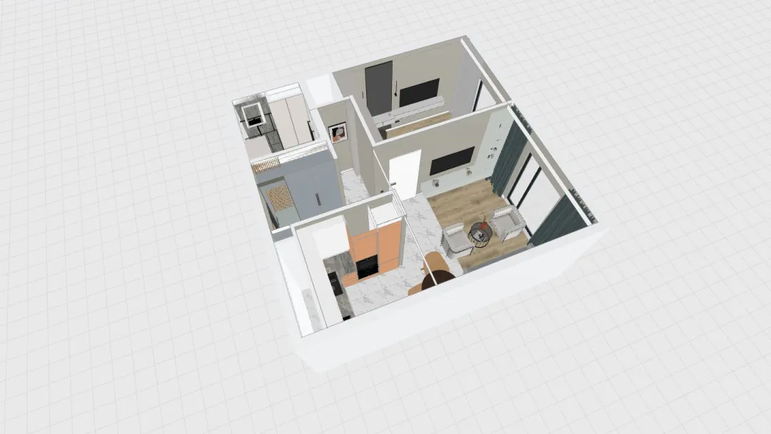 ЖК Павелецкая квартира 2 3d design renderings