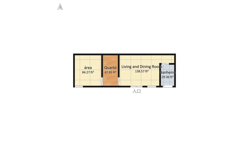 Casa Duplex floor plan 67.33