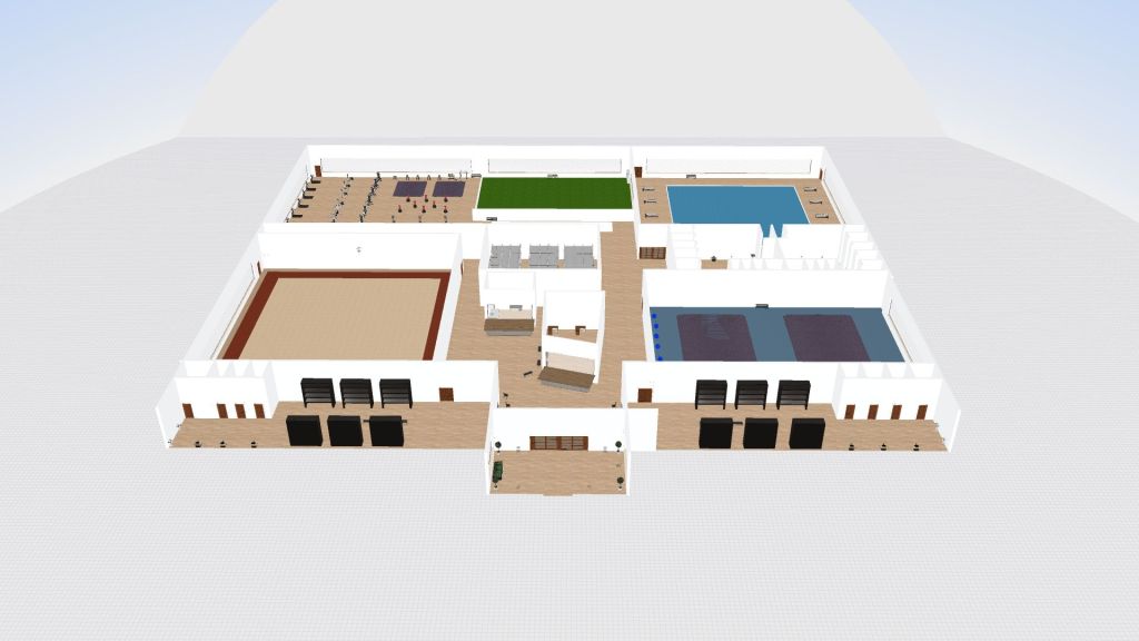 THE REAL GYM FINAL 3d design renderings