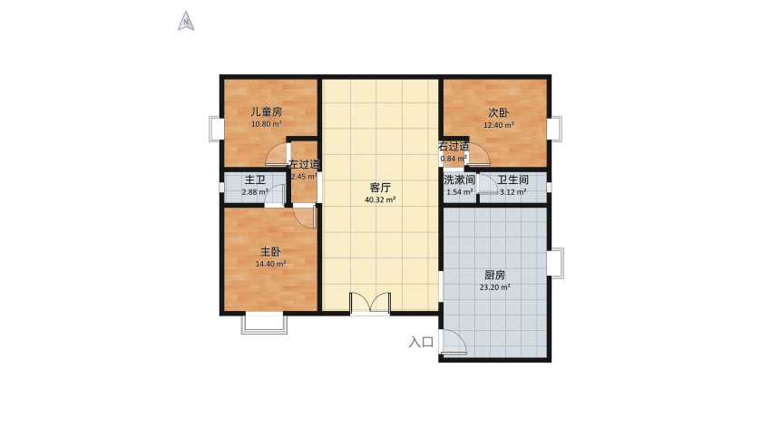 自家（127.5㎡） floor plan 123.06