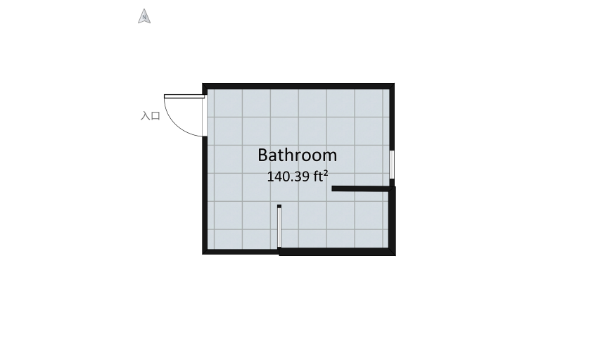ADA Bathroom floor plan 14.17