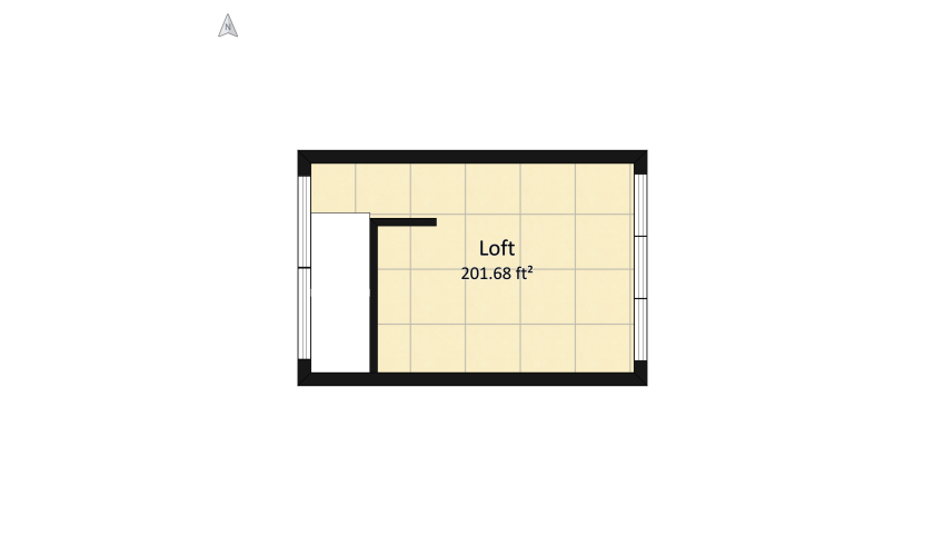 Rustic Loft floor plan 59.59