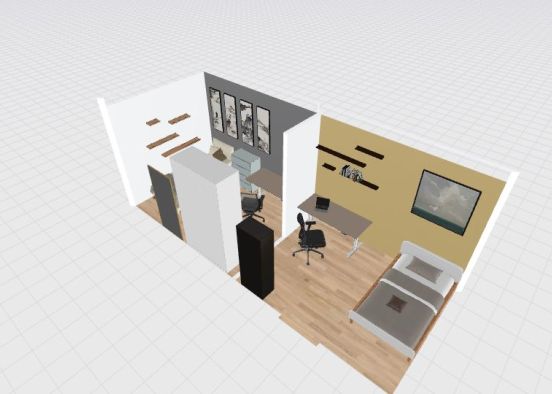 Bedroom Floorplan (New) Design Rendering