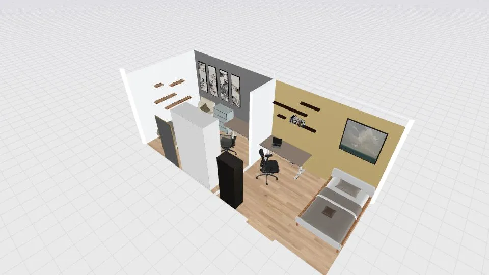 Bedroom Floorplan (New) 3d design renderings
