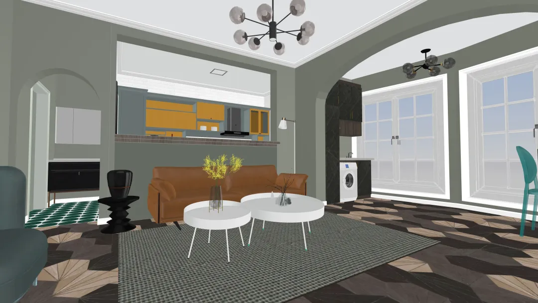 Lala's first apartment 3d design renderings