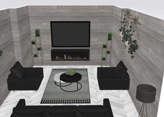 Living room_copy Design Rendering