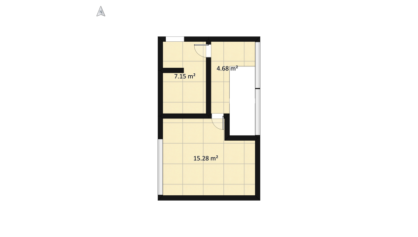 Sobradinho floor plan 73.38