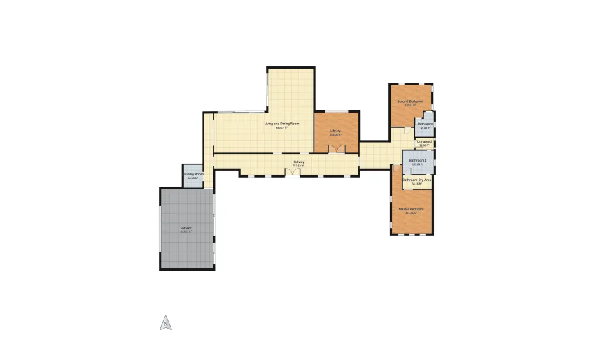 Japandi living floor plan 311.48